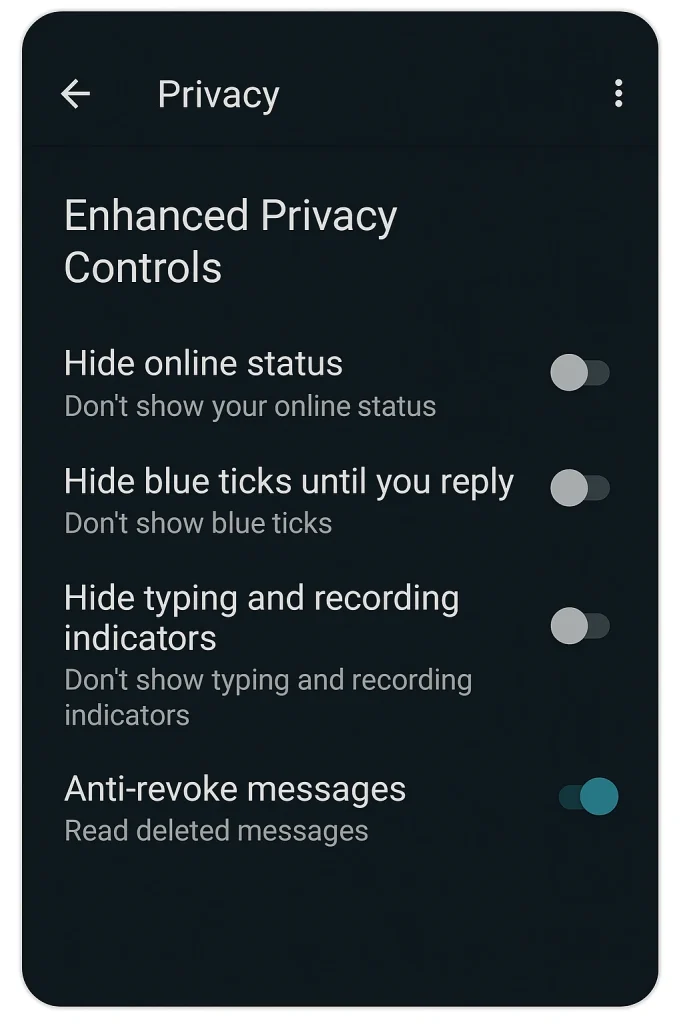 Enhanced Privacy Controls